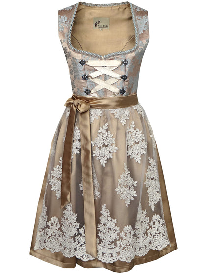 Alte Liebe 2tlg. Damen Dirndl A330, Gold, 34