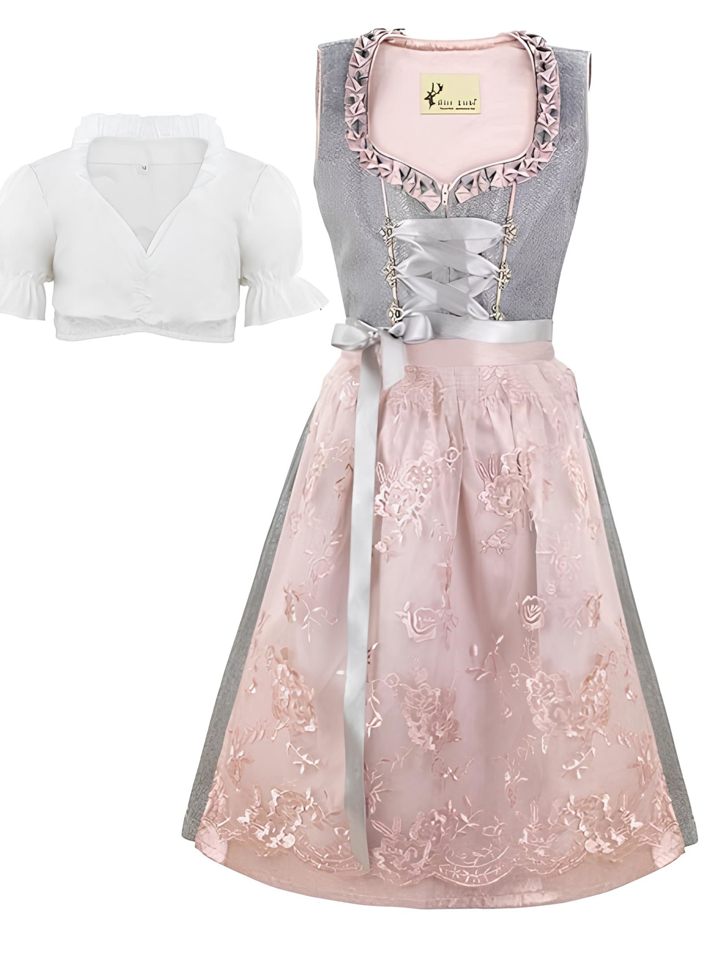Alte Liebe 3tlg. Kinder Dirndl Spitzenschürze KD-103/104