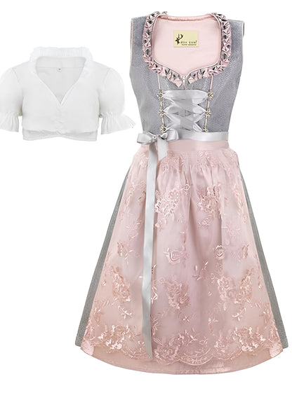 Alte Liebe 3tlg. Kinder Dirndl Spitzenschürze KD-103/104