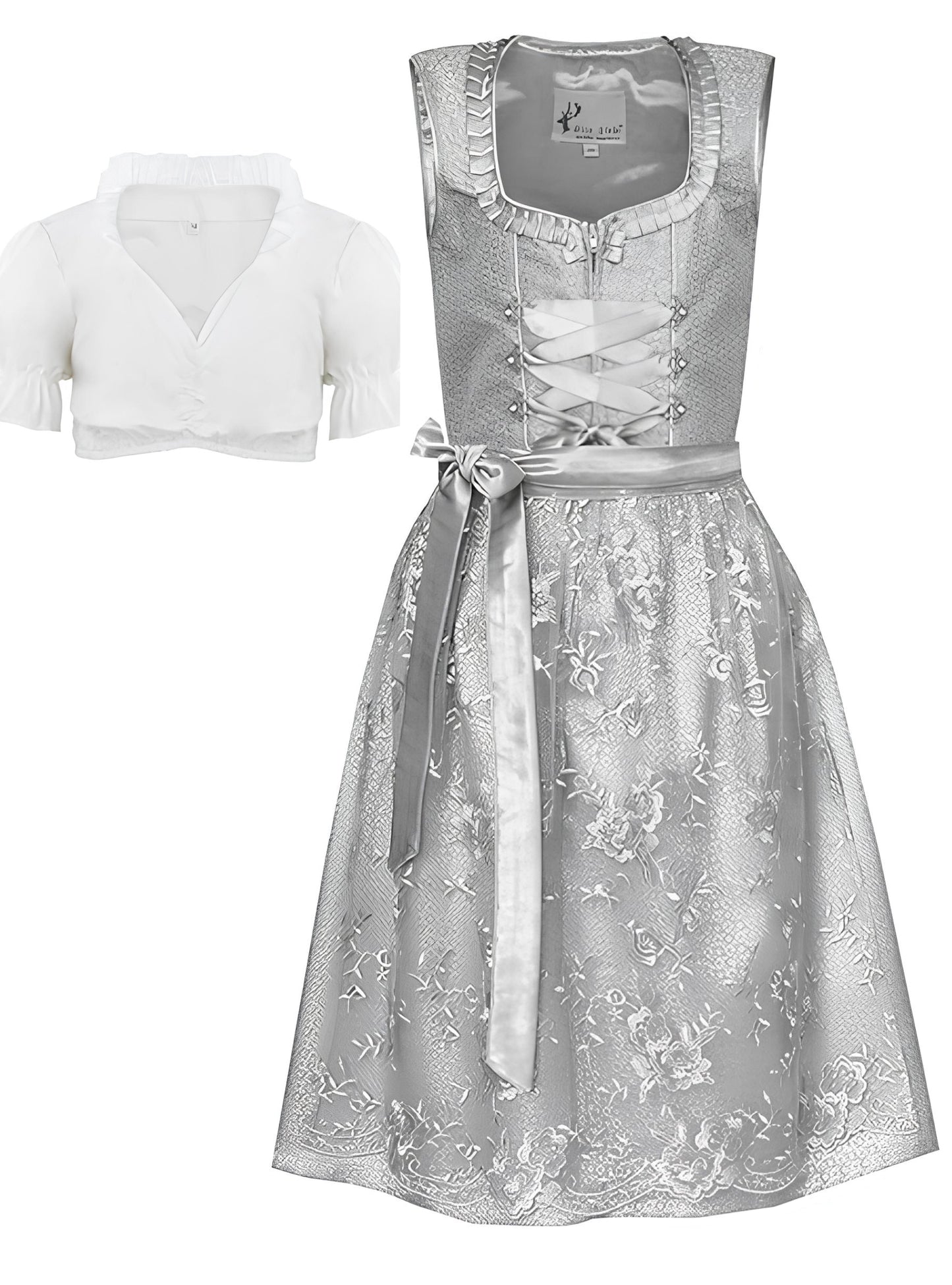 Alte Liebe 3tlg. Kinder Dirndl Spitzenschürze KD-341/104