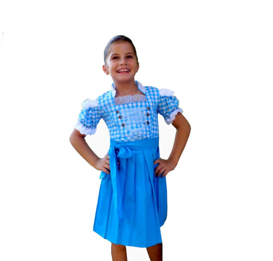 2tlg. Kinderdirndl Set Türkis K1001 /116