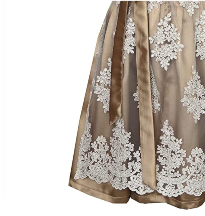 Alte Liebe 2tlg. Damen Dirndl A330, Gold, 34