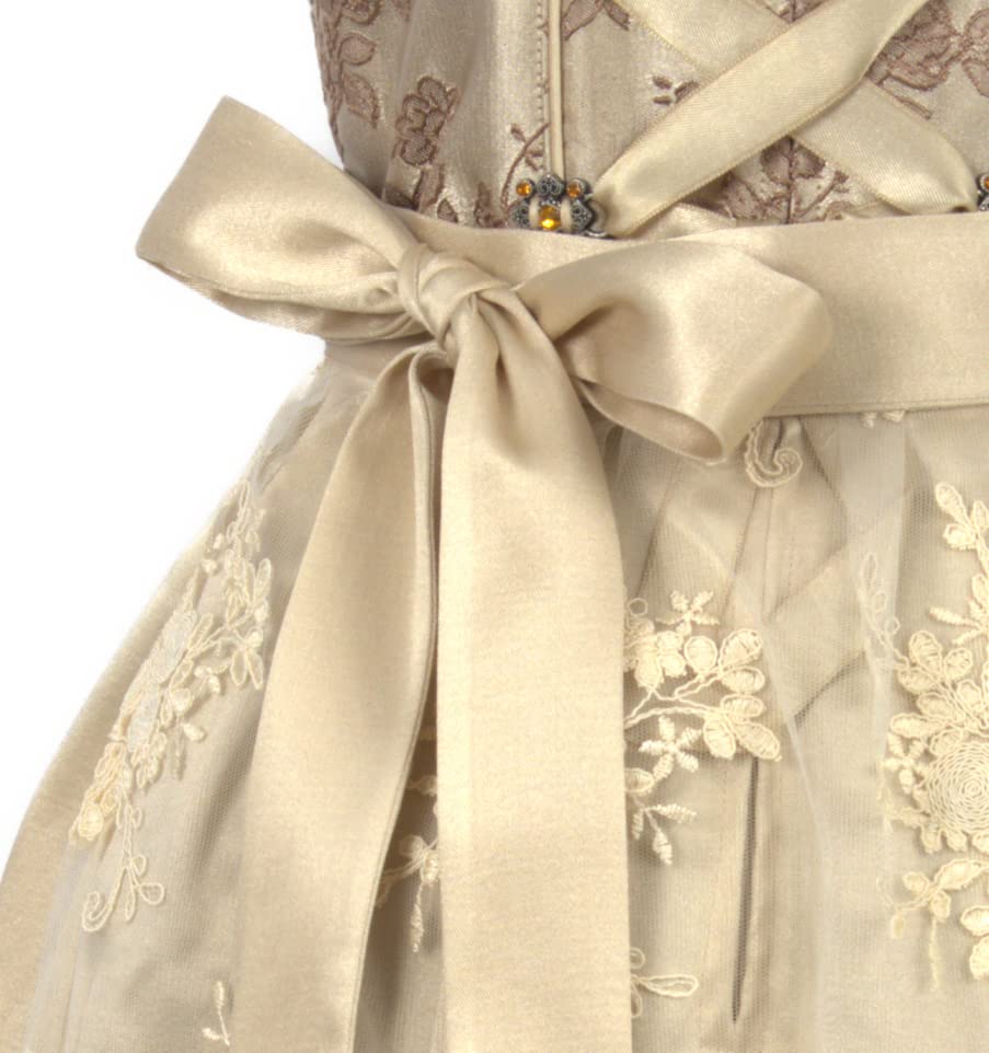 Alte Liebe Trachtenkleid 2tlg. Kinder Dirndl Mädchen Kleid mit Spitzenschürze Gr. 104