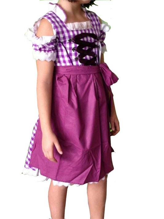 2tlg. Kinderdirndl Set Lila K1005 /128