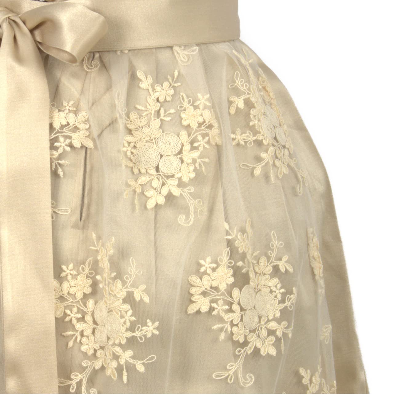 Alte Liebe Trachtenkleid 2tlg. Kinder Dirndl Mädchen Kleid mit Spitzenschürze Gr. 104